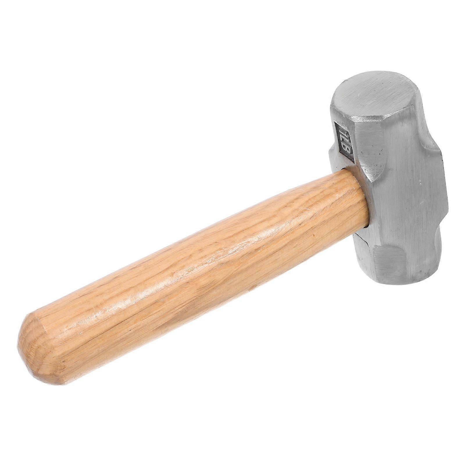 Mini Hammer Tool: Octagonal Head & Wooden Handle - Sledge Hammer Tool - Multifunctional for Woodworking Crafts Home Improvement