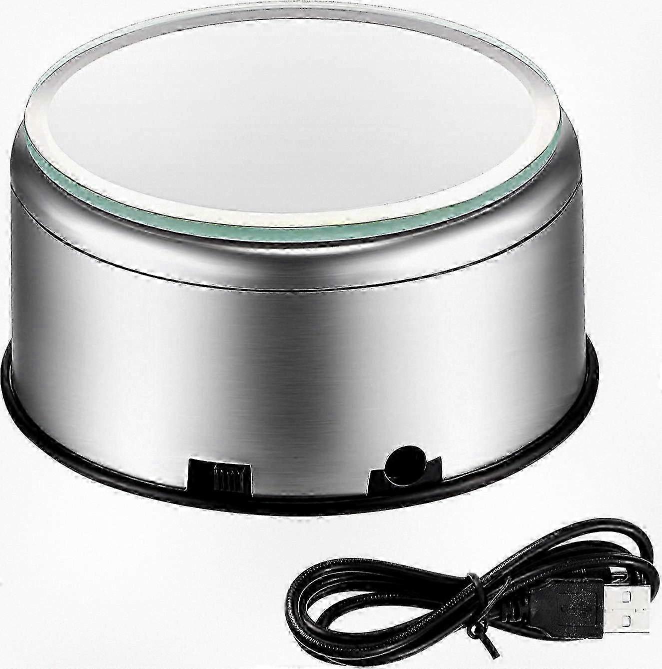 360 Degree Rotating Crystal Base for Cup and Tumbler Display