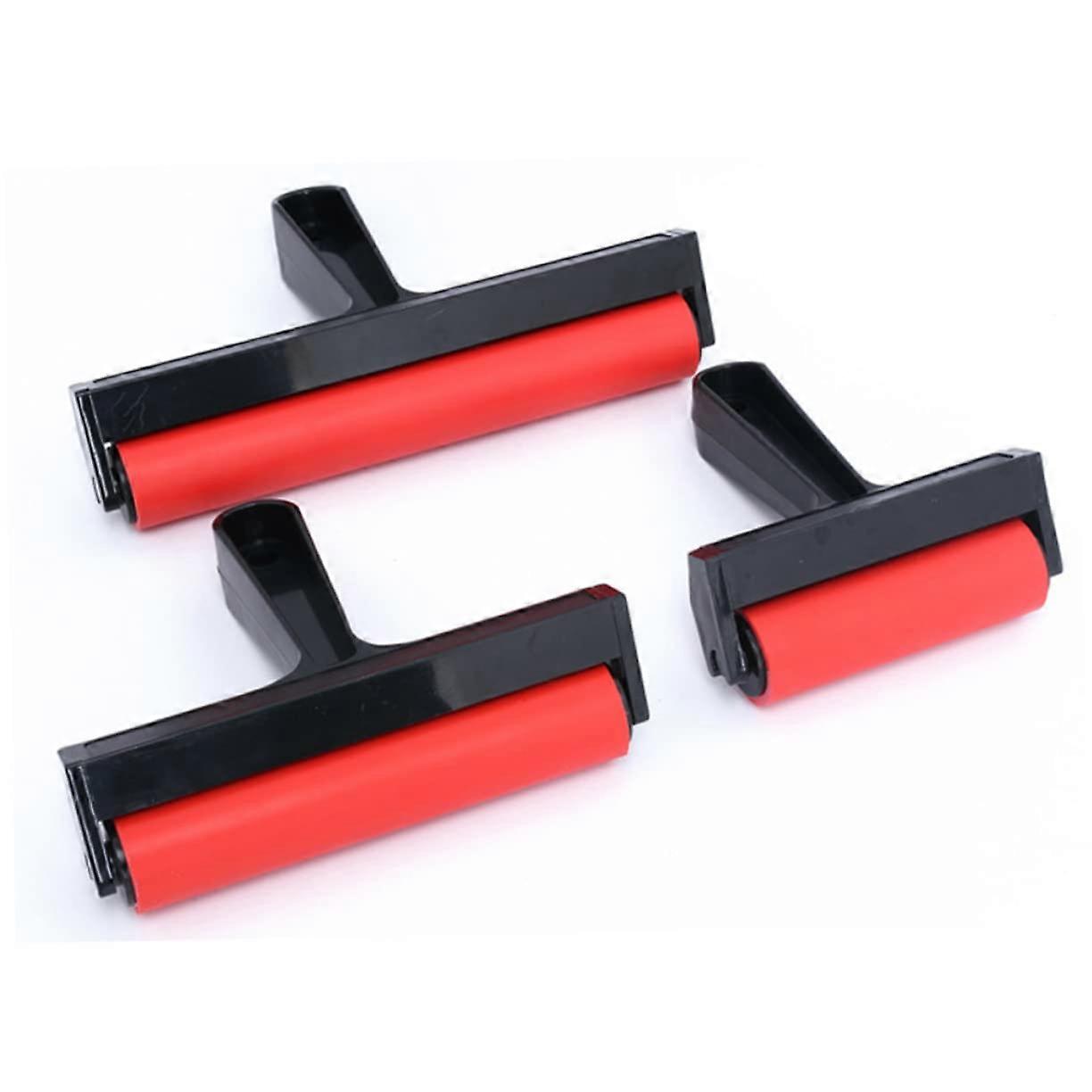 Ink Roller For Painting, Glue Roller For Crafting, Plastic Frame Brayer For Stamping And Block Printing