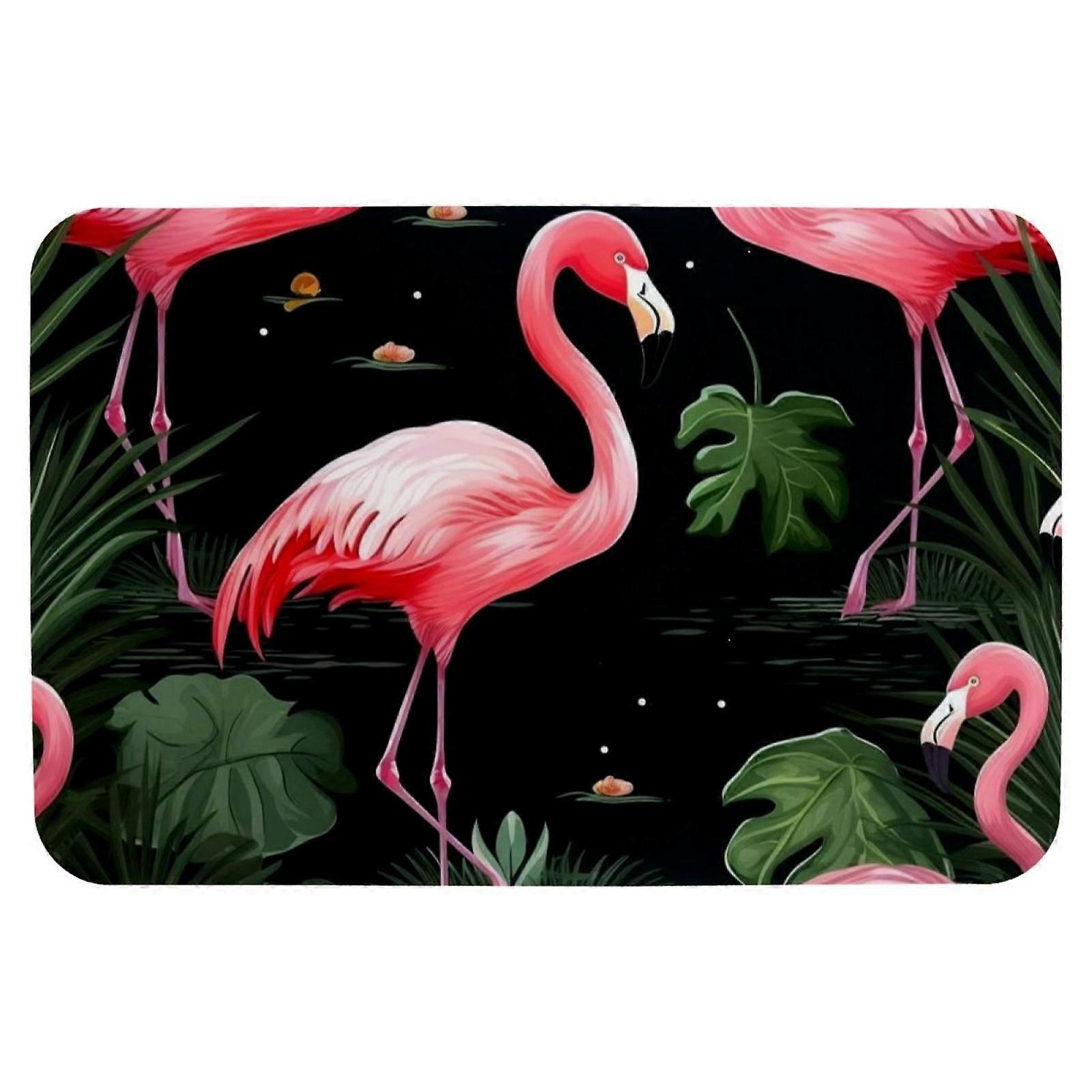 Badeværelsesmåtte i memoryskum, maskinvaskbar, skridsikker, hurtigttørrende, blød, superabsorberende bademåtte til gulv 24''x16'' (graffitibogstaver)