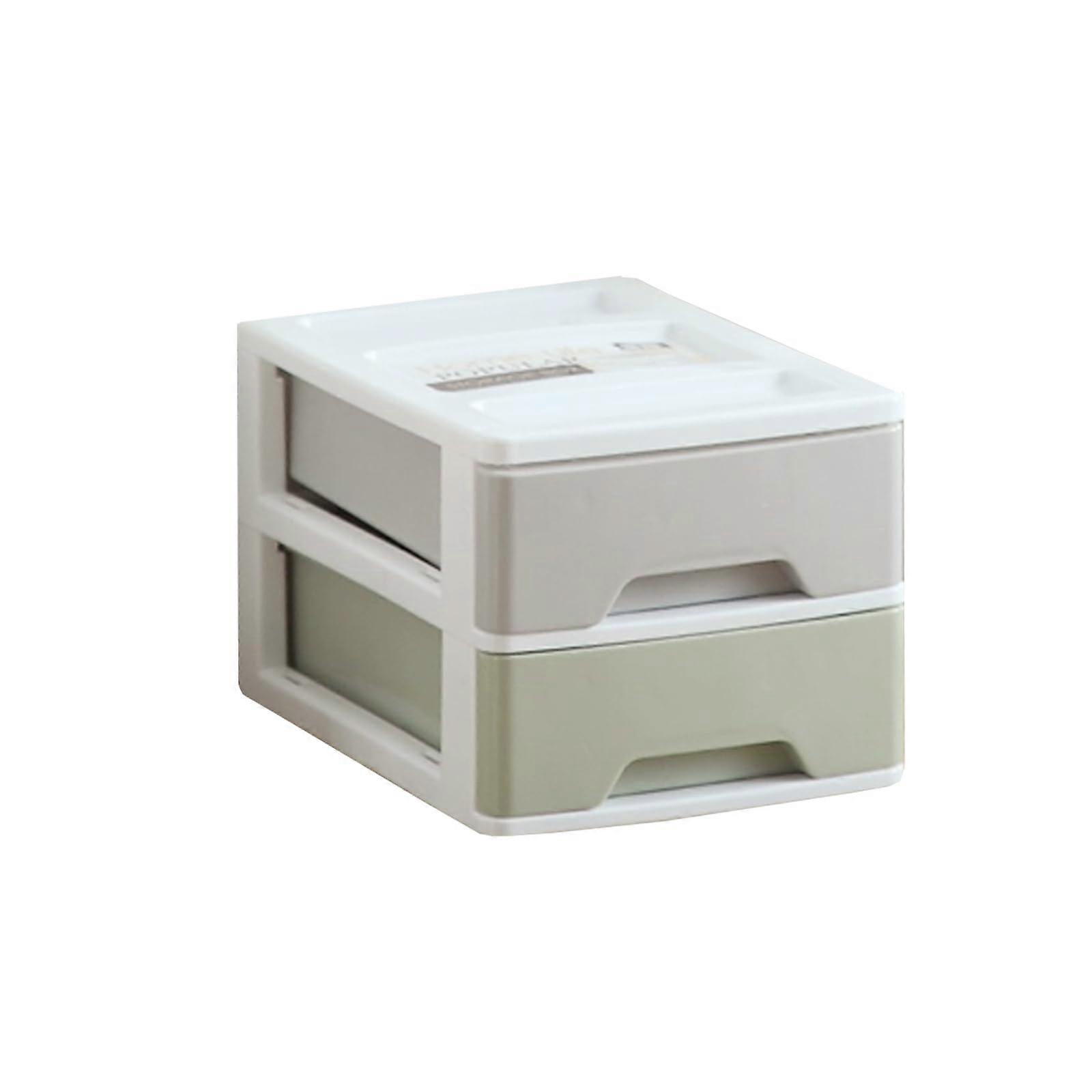 Clear Desk 2Layer Desktop File With Drawers Organizer For Home Office SpaceSaving Desk Storage