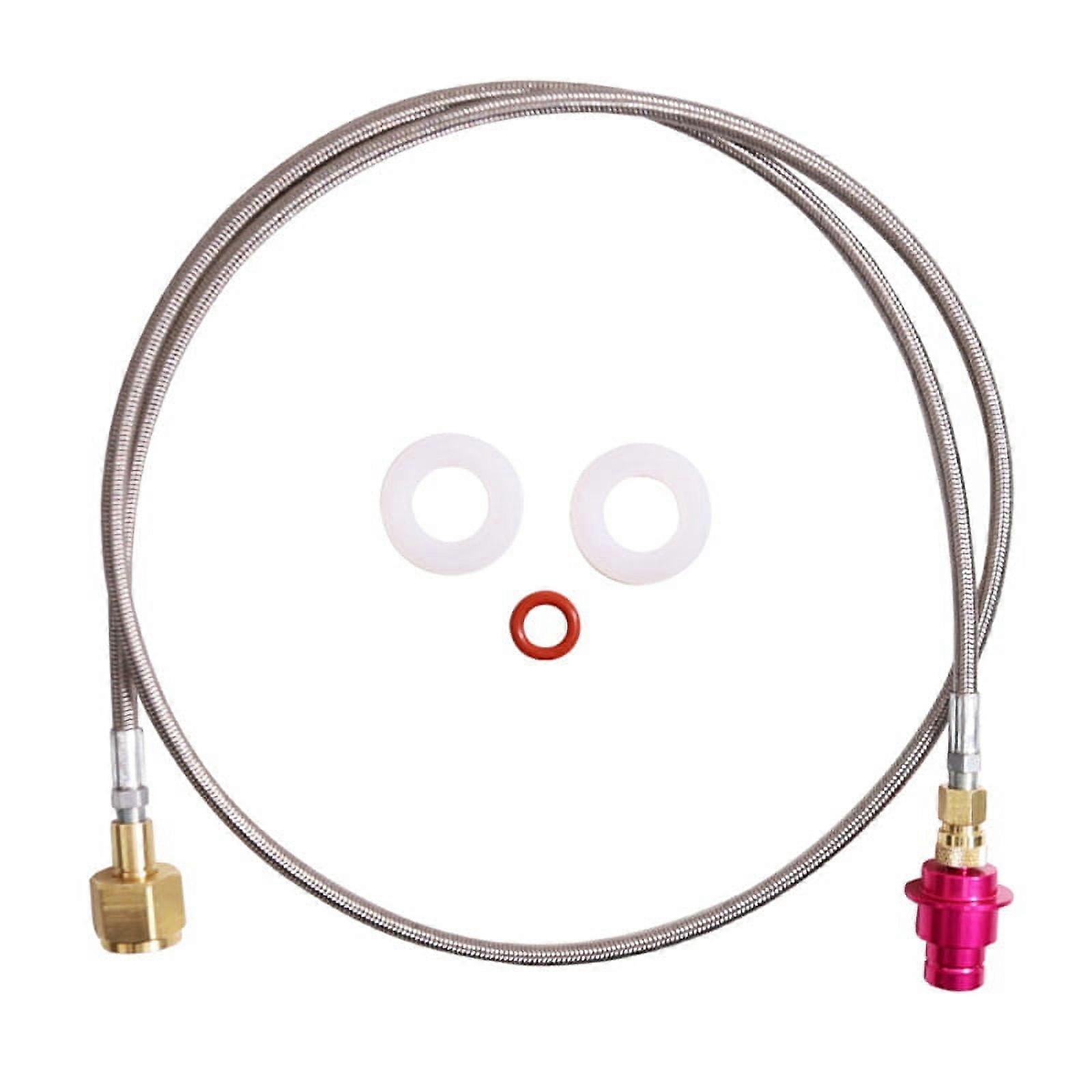 Co2 Adapter Soda Quick Connect Hose 1.5 M for Larger CO2 Bottles Compatible with Water Carbonator DUO/TERRA/ART, CGA320