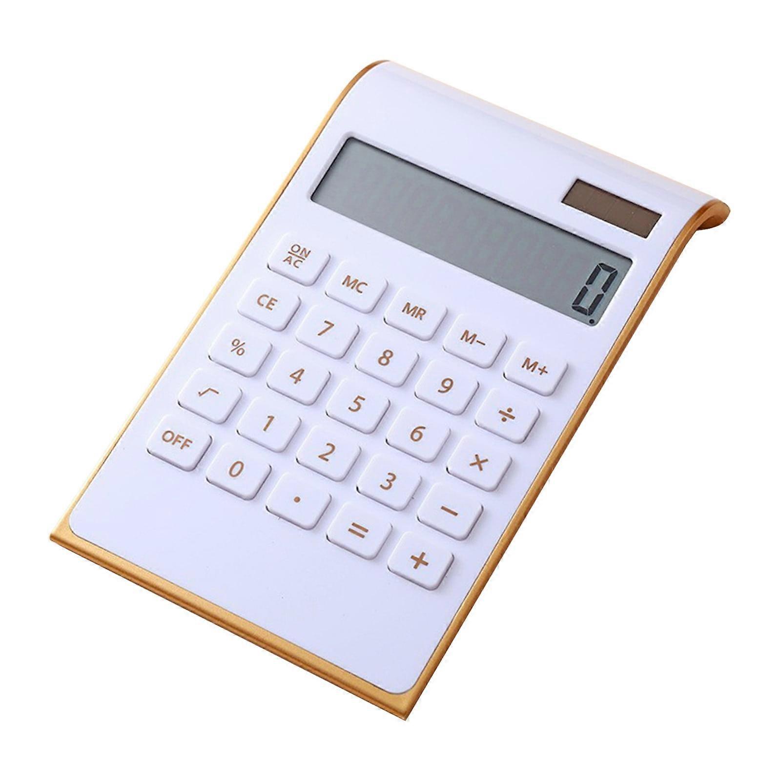 Aoksee 12-digit battery calculator with large buttons, compatible with school, business & office use – portable college supply