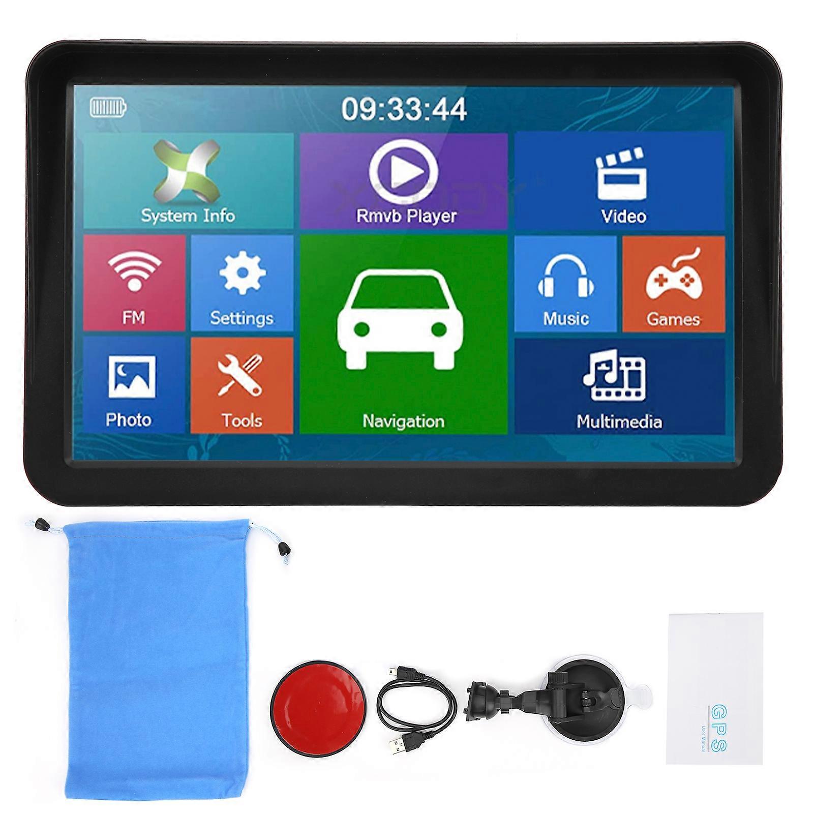 Universal GPS navigation system with capacitive screen
