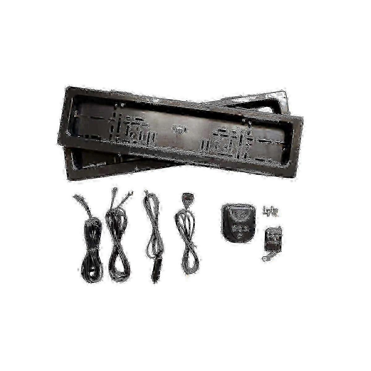 Car license plate roller shutter for EU market with remote