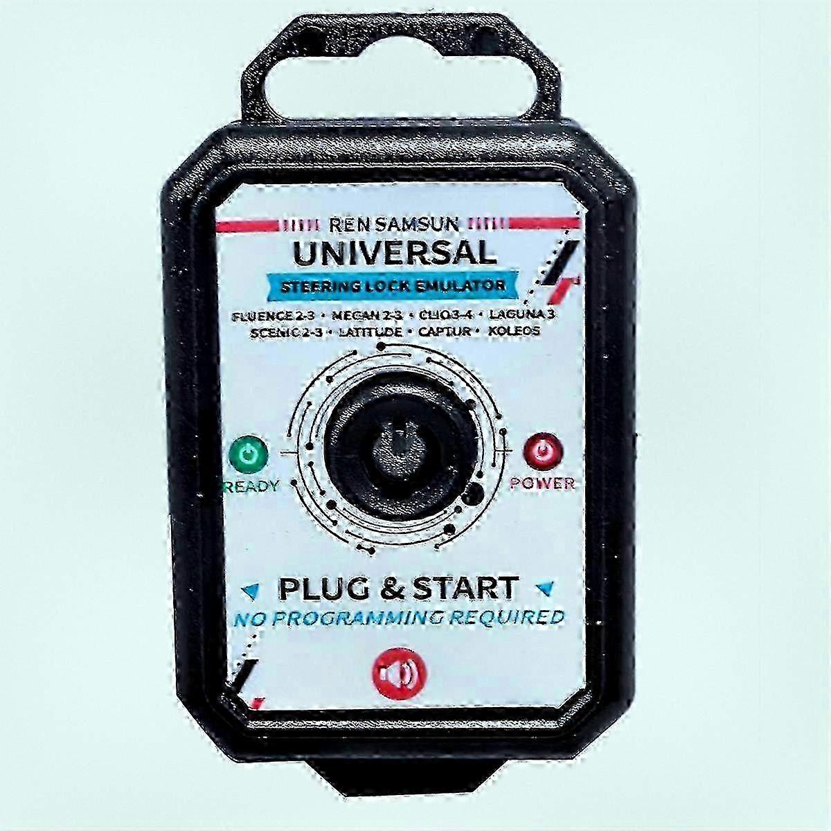 Universal Steering Wheel Lock Emulator Simulator Plug with Lock Sound for Renault Vehicles