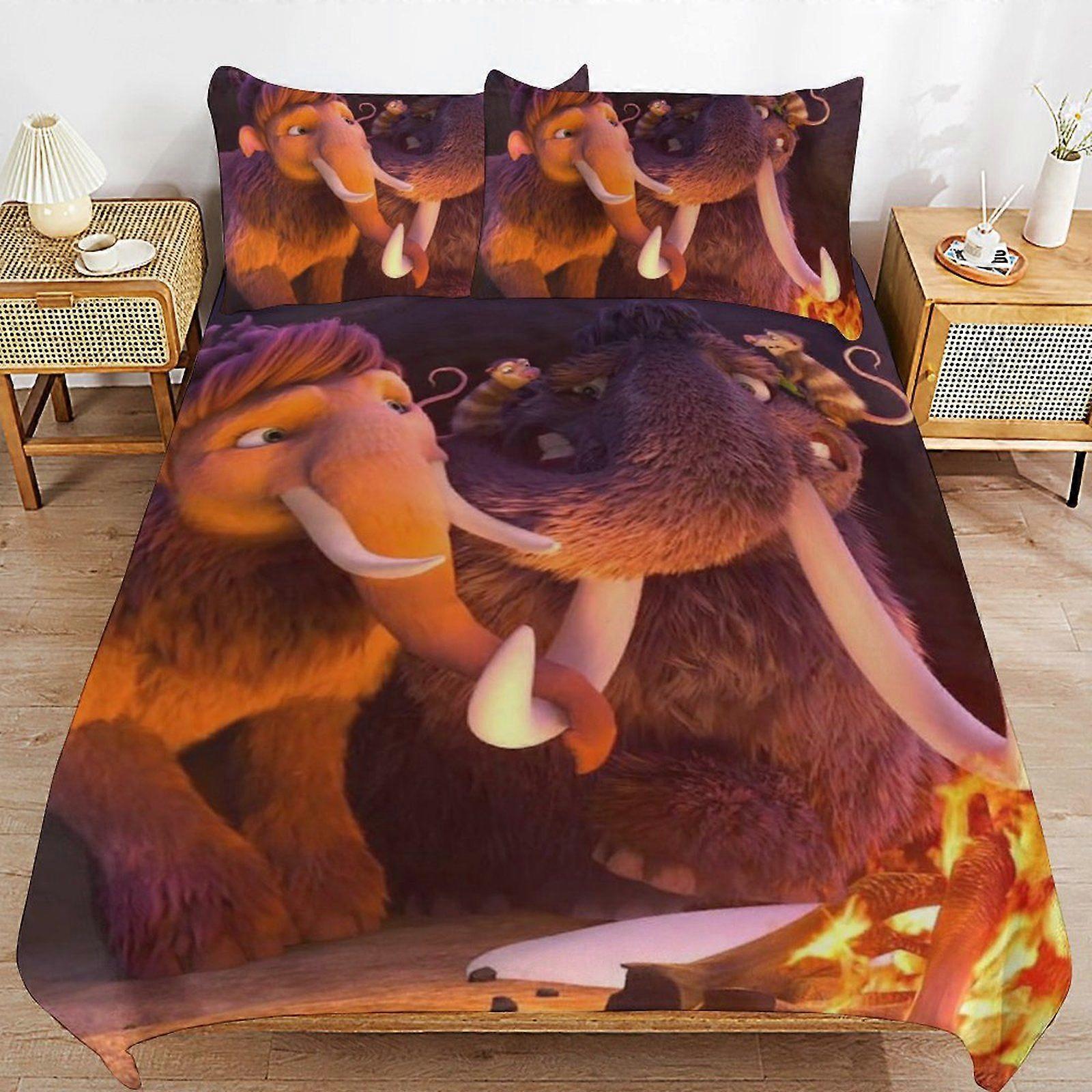 o539 Ice Age Consistent Sleep Texture Secure Fit Zipper Clean Structure Fabric Duvet Cover Sets Need d539