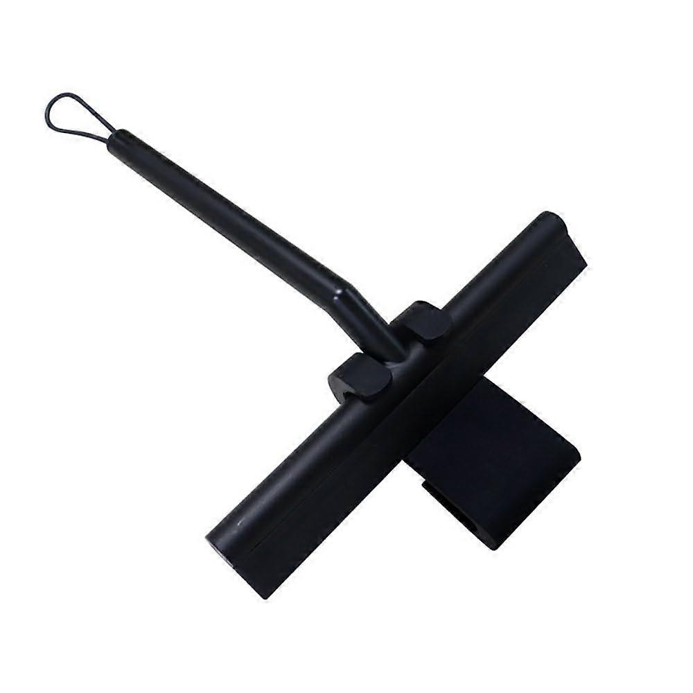 Shower Cleaner Tool, Silicone Handle Squeegee, Black, 21 X 26.5 X 3.5 Cm, With Hook