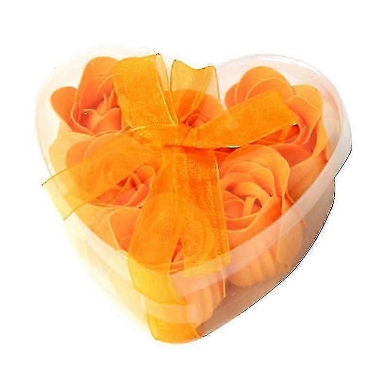 6pcs/box Soap Flower Delicate Texture Everlasting Multicolor Quick Dissolve Simulated Flowers For Valentines Day