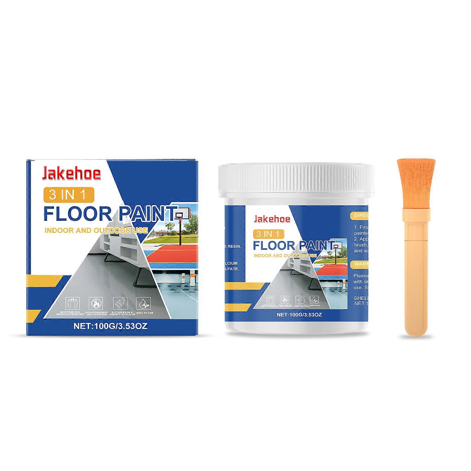 Jakehoe Three-In-One Floor Paint Is A Waterproof, Wear-Resistant, Anti-Permeation And Quick-Drying Floor Primer For Home Use On Construction Sites