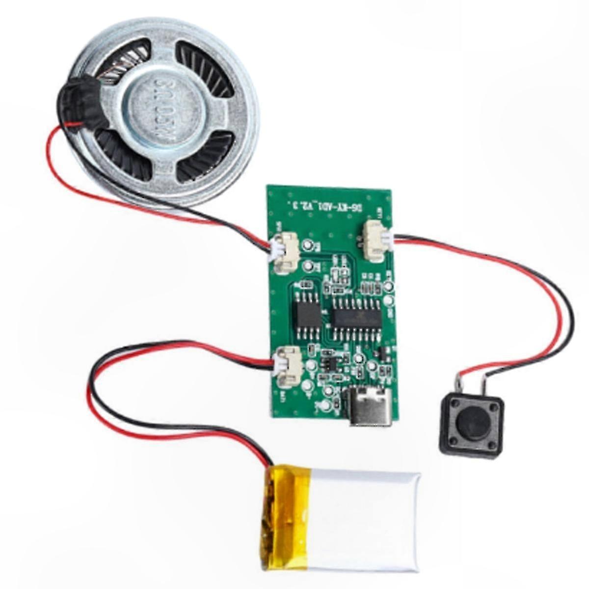 Customizable Audio Recorder Module for DIY Projects - Voice and Music Recording Solution