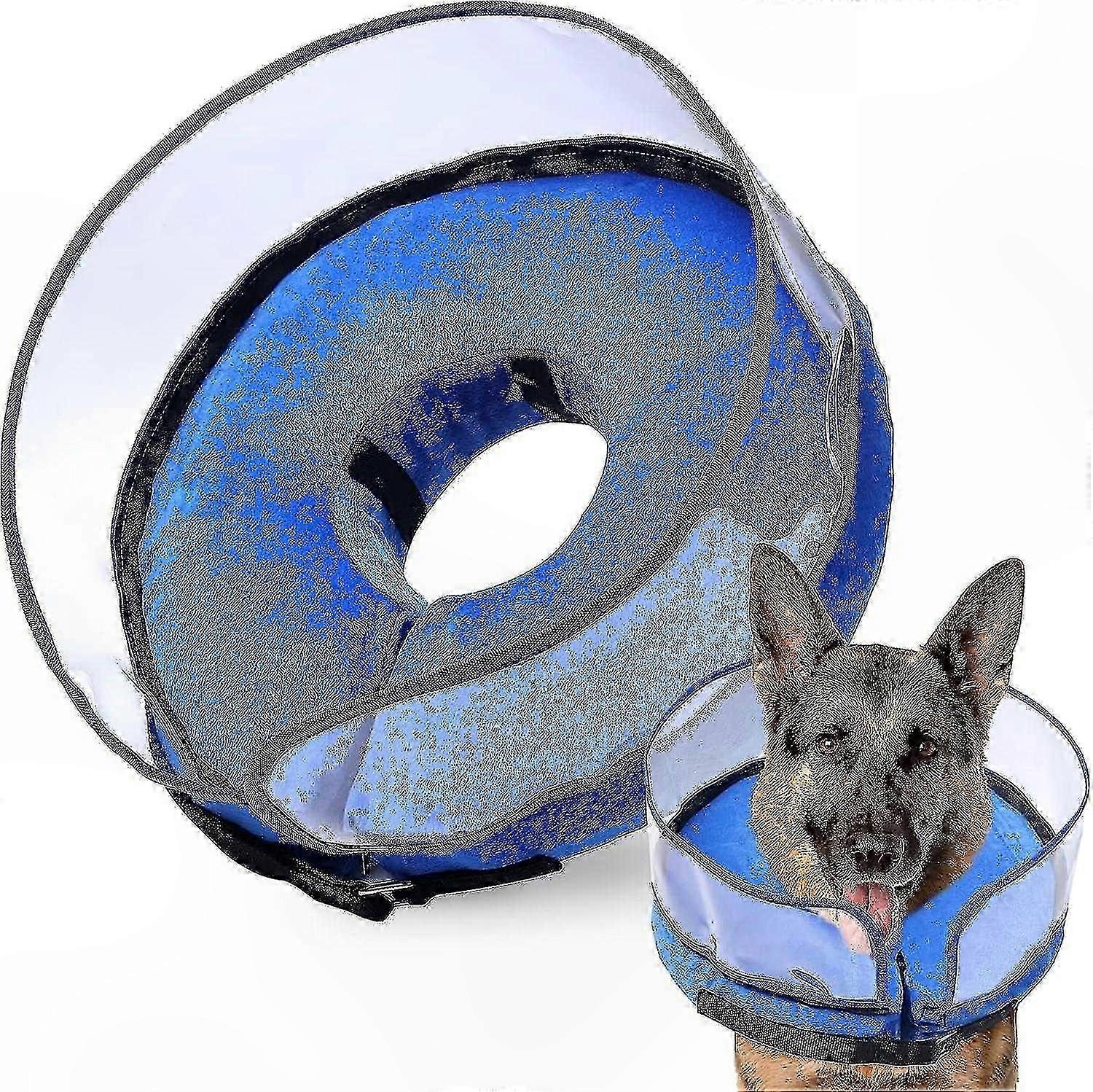 Inflatable Dog Cone After Surgery for Small Medium Large Dogs, Soft Recovery Collar with Enhanced Comfort