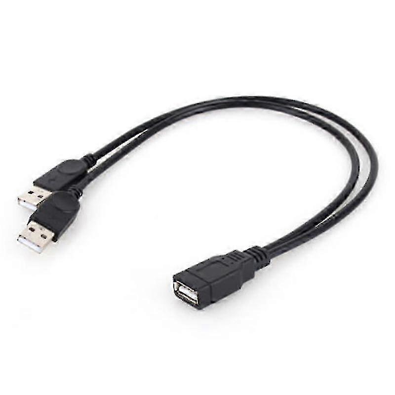USB 2.0 Y-splitter for charging and file transfer