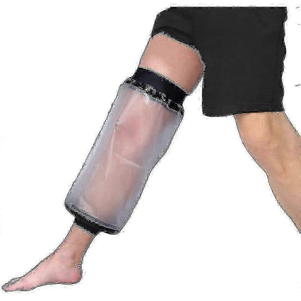 غطاء مصبوب للركبة مقاوم للماء للاستحمام ، يحمي الجبيرة والضمادات ، ويحافظ على جفاف الجروح في جامعة أم القيوق