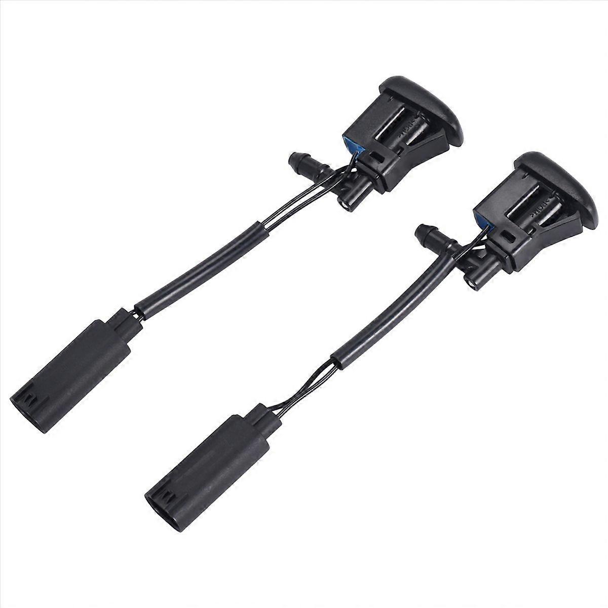 1Pair   Windshield Heated Washer Sprayer Nozzle Jet 61667110851