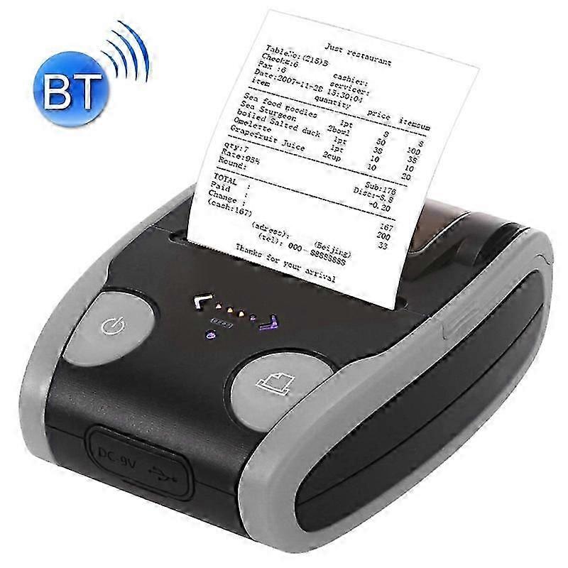 QS-5806 Φορητός θερμικός εκτυπωτής απόδειξης Bluetooth POS 58mm
