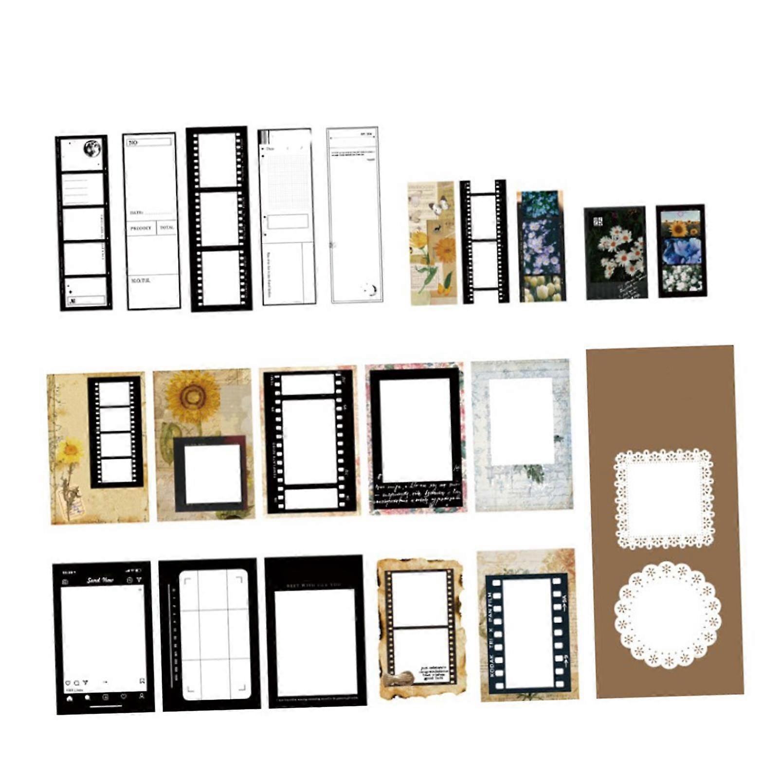 85 Sheets Scrapbook Stickers Retro Self Adhesive Different Patterns Vintage Stickers for Journaling Scrapbook