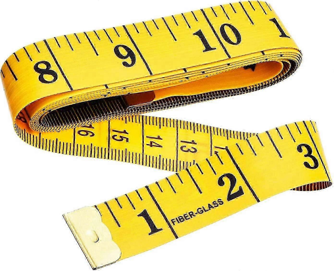 150 cm Double Sided Tailoring Tape Measure, a Yellow Soft Tape for measuring Chest/Waist.