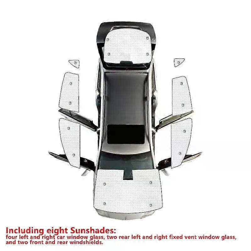 For Tesla Model Y Sunshade 2020 2021 2022 2023 Car Full Coverage Parasol Auto Accessories Sun Protection Window Curtains Visors