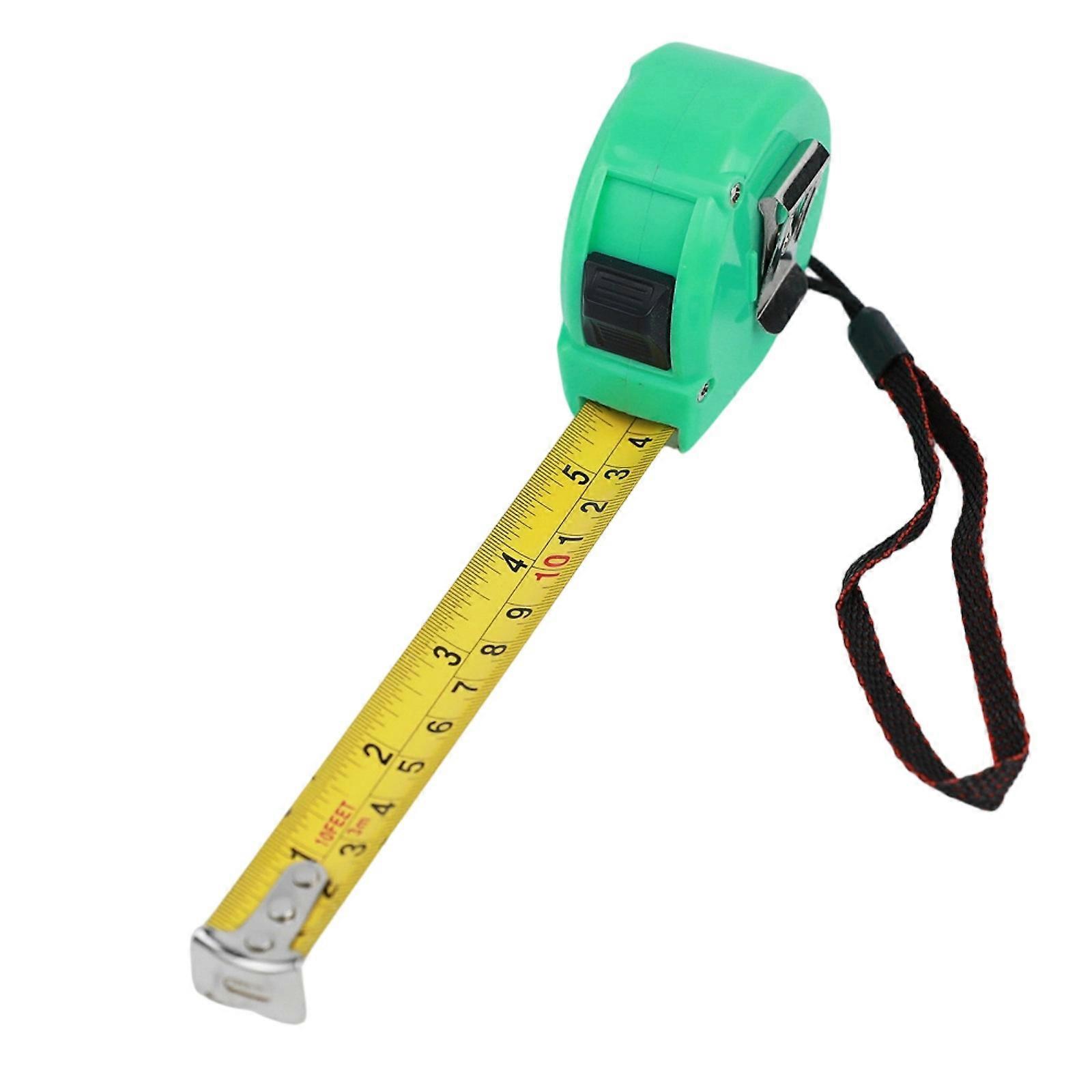 Multipurpose 3meter Steel Tape Measure with Wrist Strap Shock Resistant Design Suitable for Contractors & Hobbyists Use Multicolor