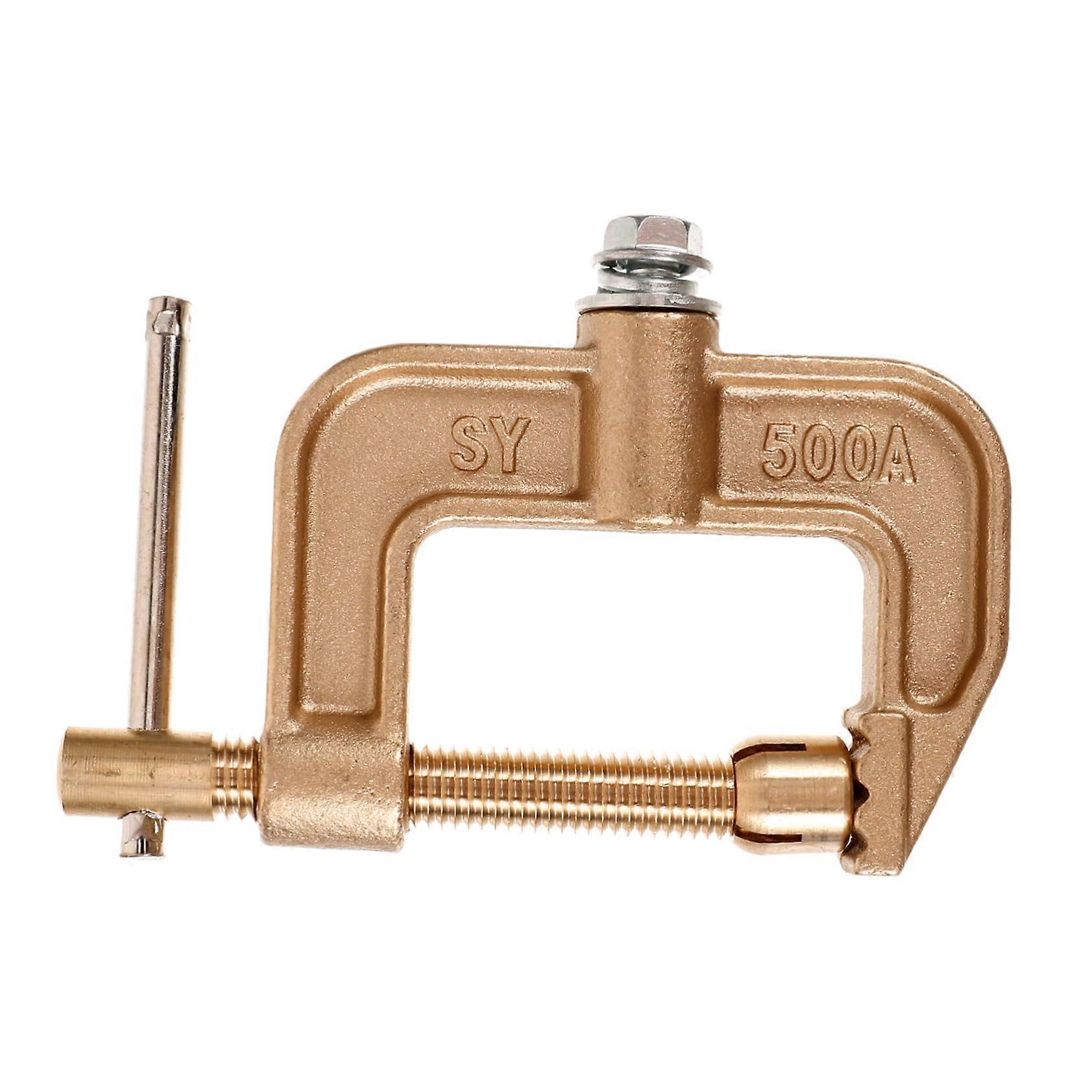 Heavy Duty Welding Ground Clamp with Plated Finish for Durable Electrical Grounding