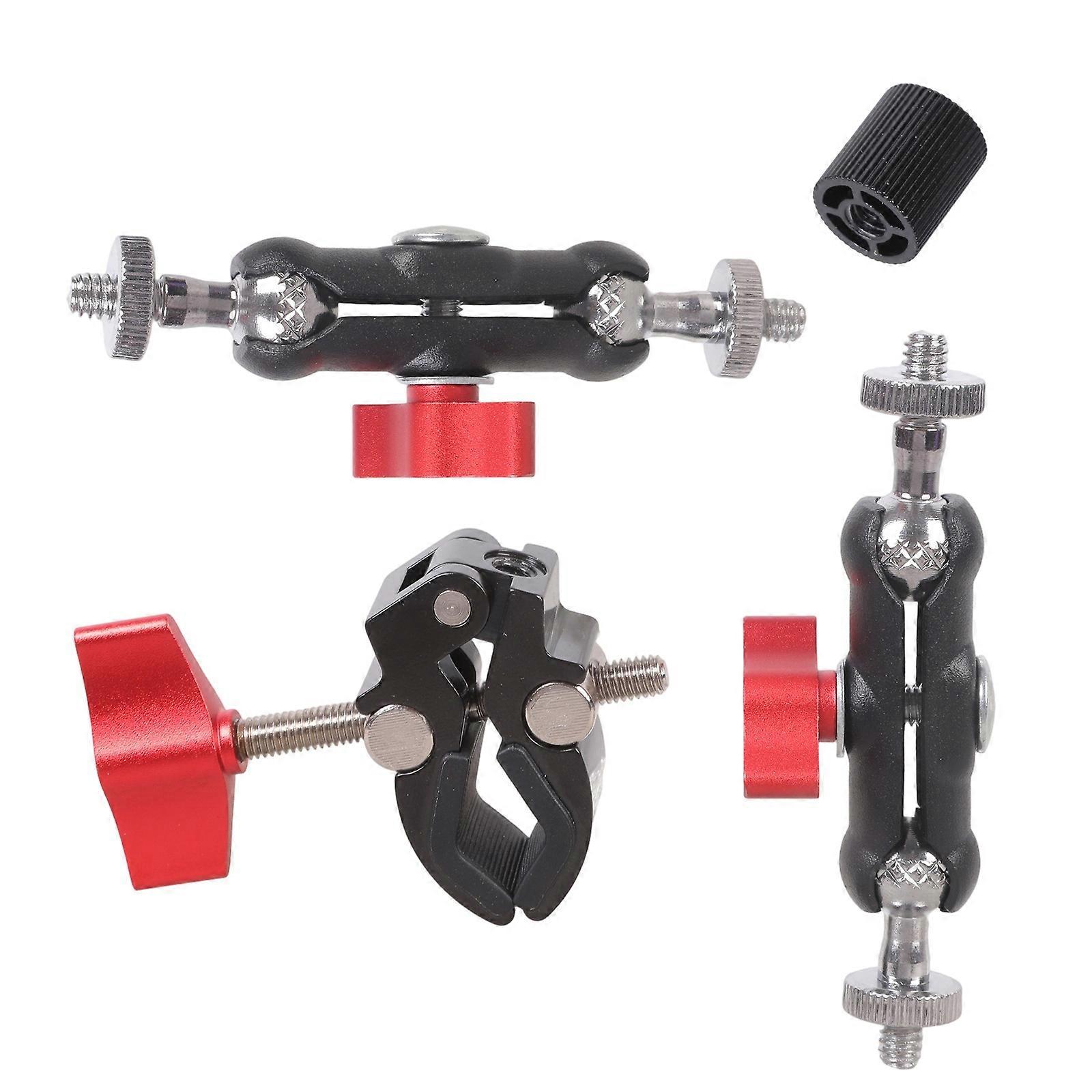 MultiPurpose Camera Clamp Mount Bracket 24cm Length Heavy Duty Construction For Railings Bikes Tripods Branches Tables Multicolor