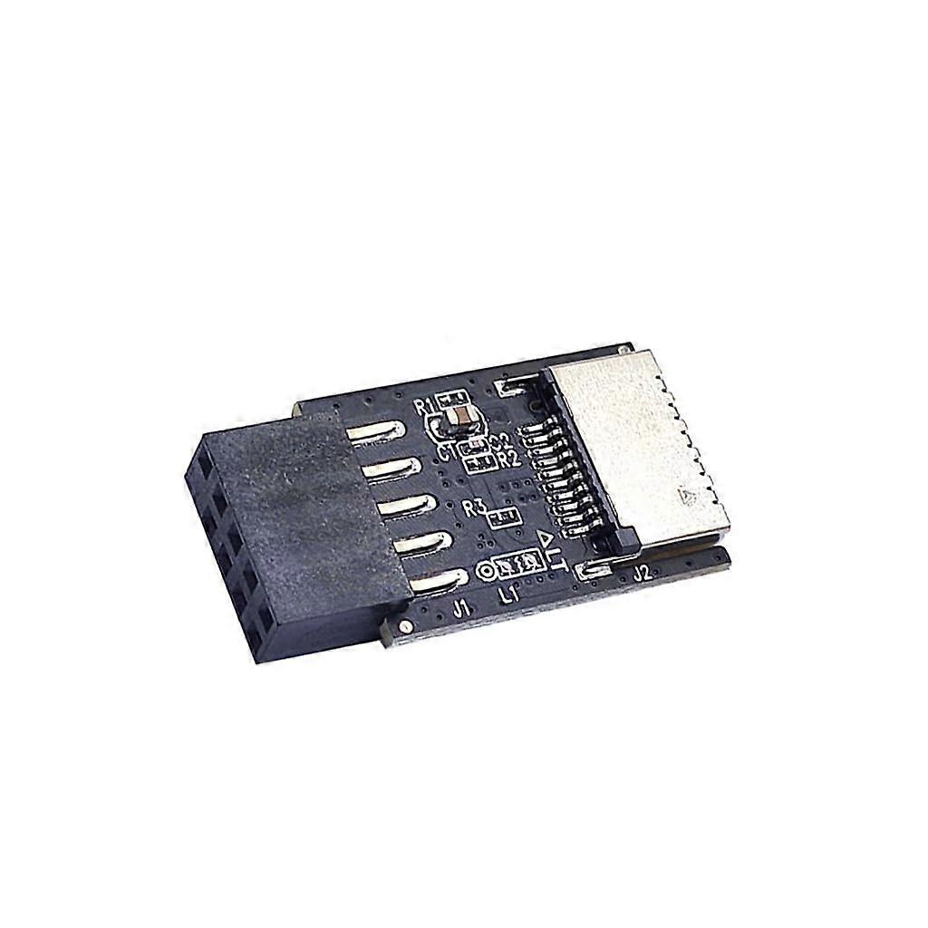 Fast Data Transfer USB 2.0 9 Pin To USB C Front Panel Socket 9 Pin Mainboard Header Extension Adapter For PCE Shape