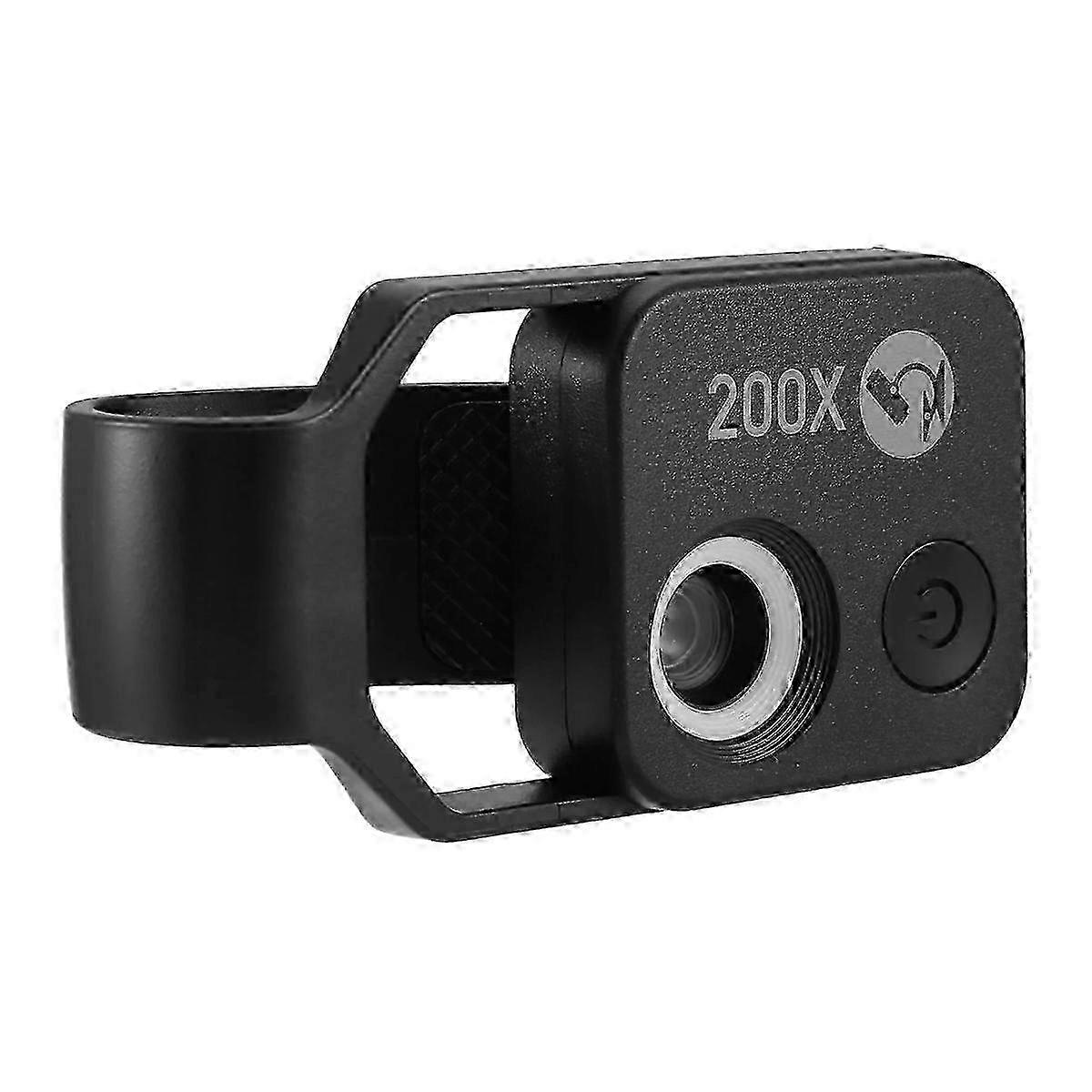 2025 200X Cell Phone Microscope Accessory with Window Microscope, Portable Mini Digital Microscope with L NN