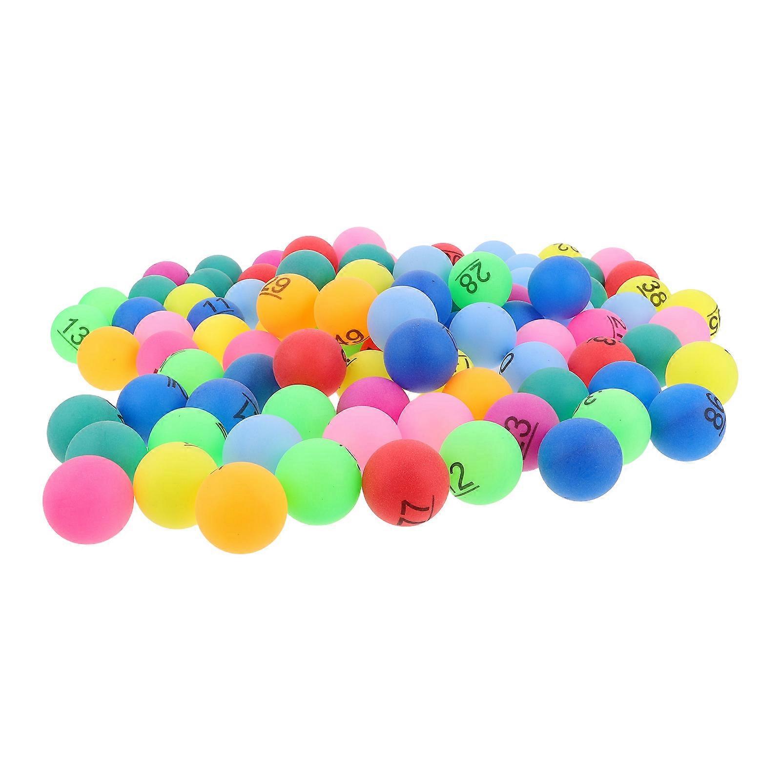 Plastic Prize Balls for Party Raffle Games in 100Pcs Colorful Set