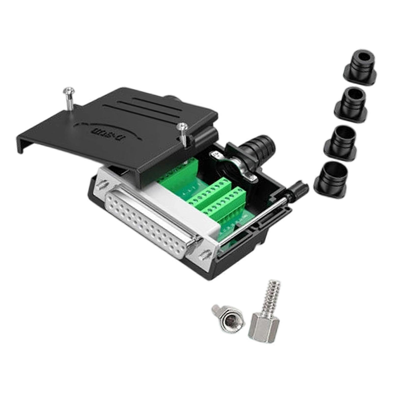 Toolless DB25 25Pin Solderless Terminals Plugs Gold Plateds Copper For Stable Connectivitys In Tight Space Multicolor