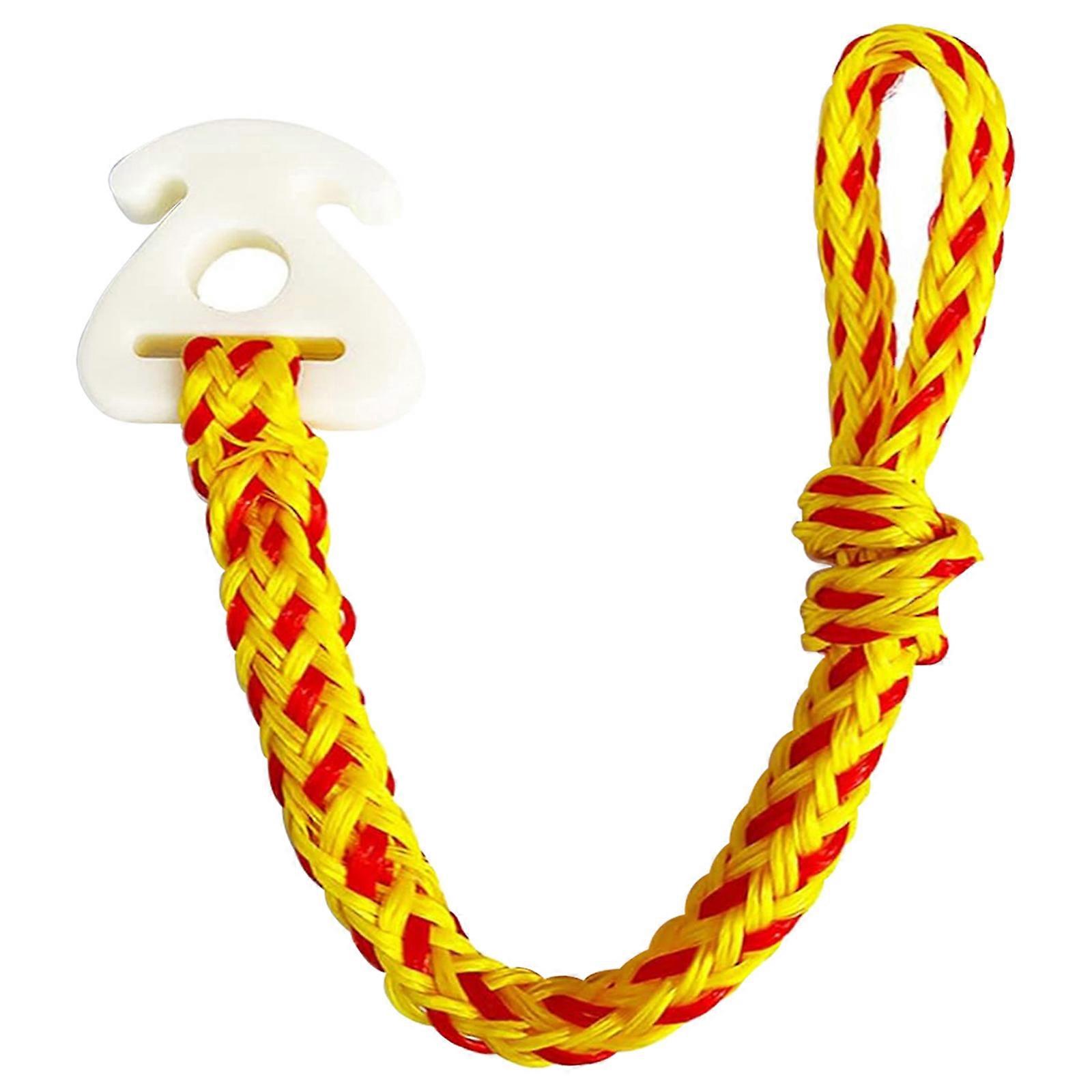 Rapid Connection System Water Sports Equipment Coupling Solution for Tow Ropes Waves Impact Resistant Lock Mechanism  Yellow and red rope