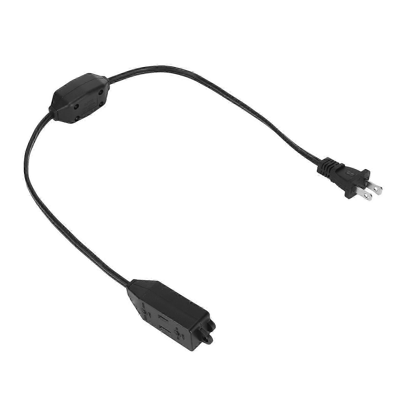 25-26 Nema 1 15P to Nema 1 15R Power Cord 2 Pin 3 Sockets 2.1ft Power Conversion Cable with Switch for Home US Plug 125?250V