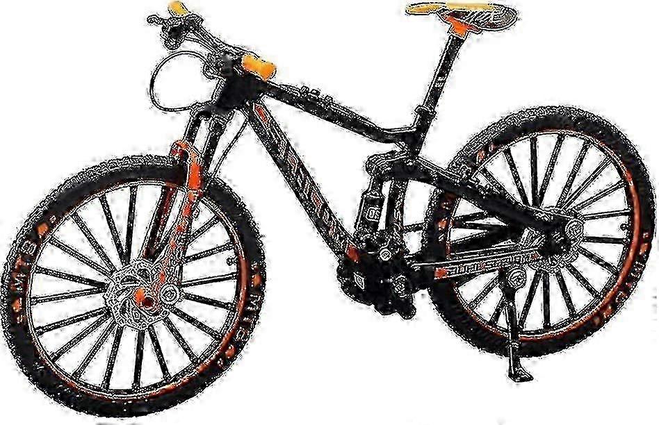 Mini 1:10 Alloy Bicycle Scale Model Desktop Simulation Ornament Finger Mountain Bikes Toy(green)