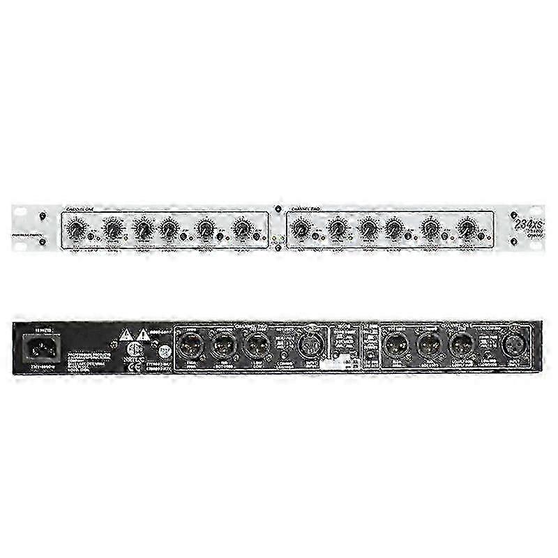 DBX 234XS Crossover - 2-Way/3-Way Stereo Audio Processor with XLR Connections
