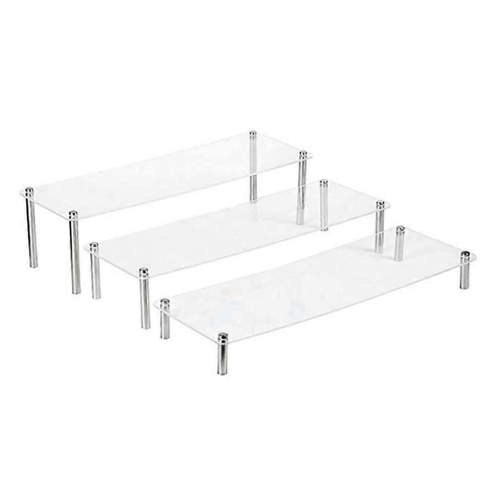 3Pcs σύνολο σκάλας ακρυλικό περίπτερο επίδειξης cupcake χέρι μαριονέτα κοσμήματα διαφανή καλλυντικά στάση επίδειξης