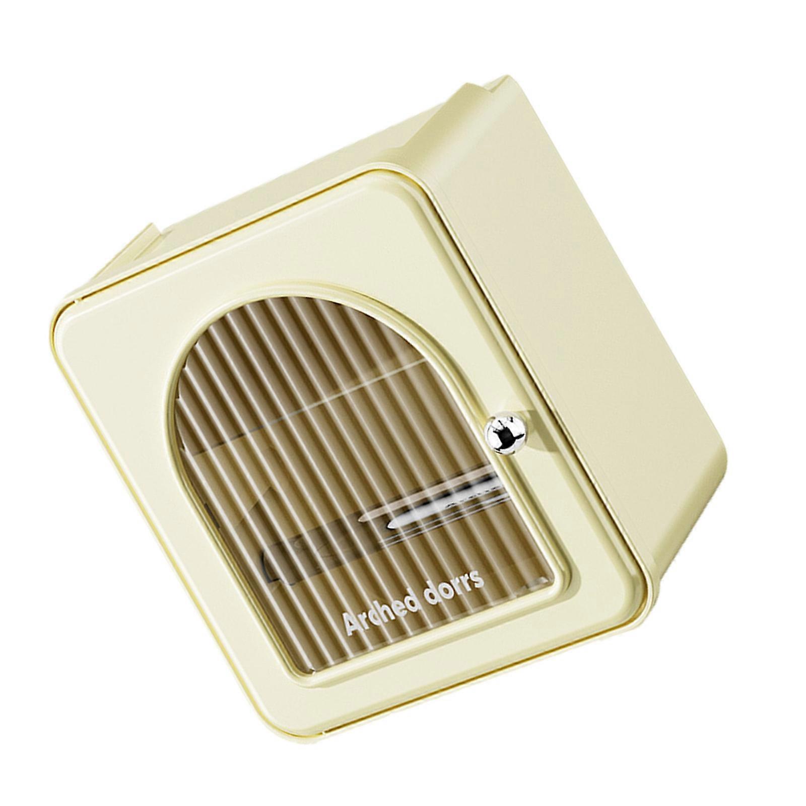 Easy Install Plastic Tissue Box for Bathrooms and Kitchens Paper Towel Dispenser Space Efficient Tissue Organizer  Yellow