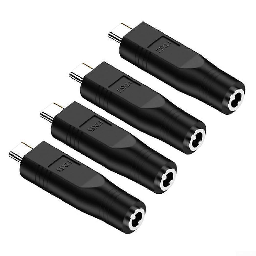 USB C to DC Adapter Set 4PCS 20V 100W PD Converter for Mini and Power Banks