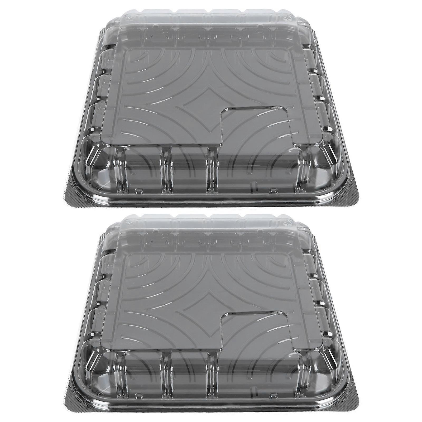 Cake Wrapping with Bread Dessert Containers in Transparent Cake Boxes 6Pcs