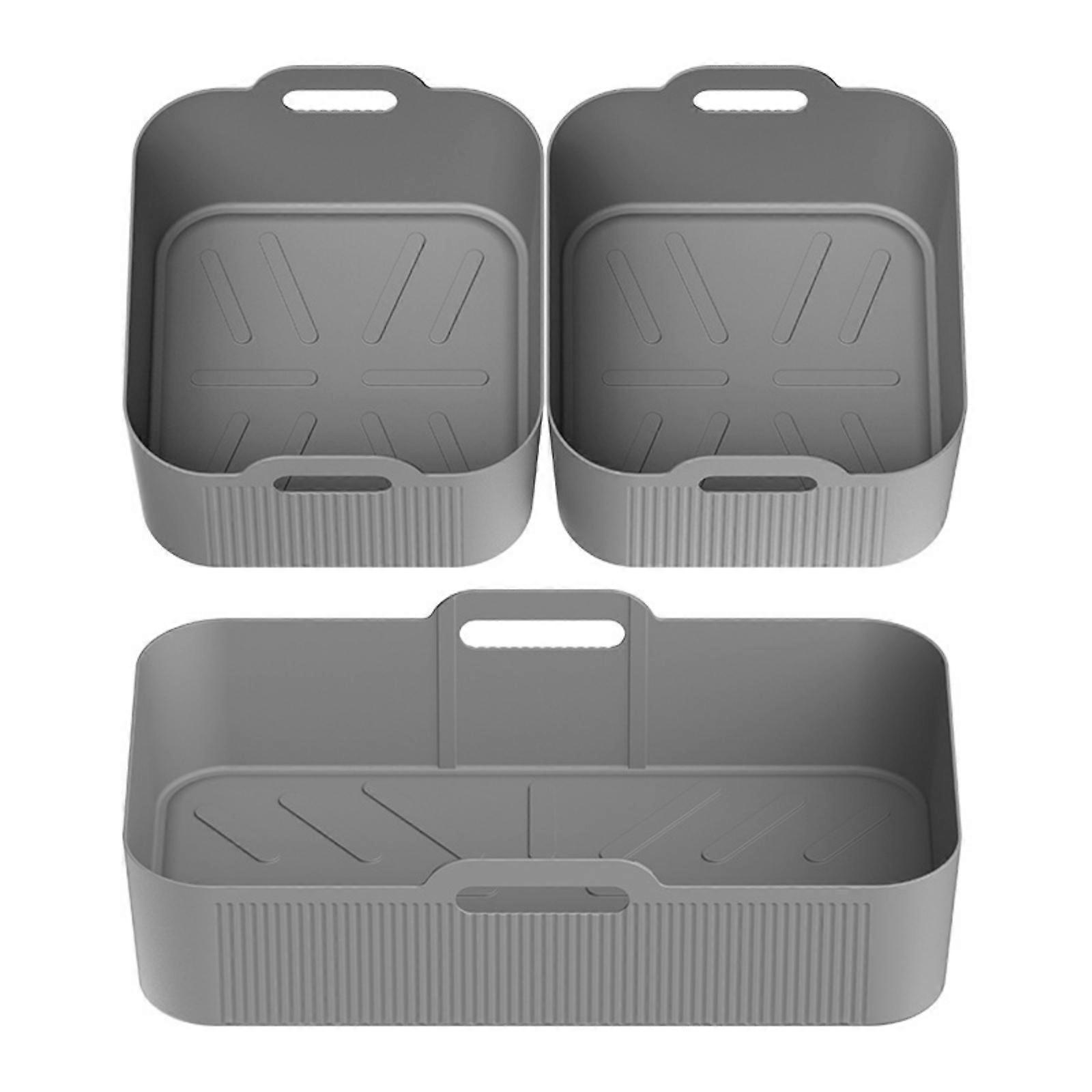 Global Elastomer Air Cooker Mattresses Set Of 3 Tall Heat Resistant Consistent 10L Models Simple Accessories  Gray