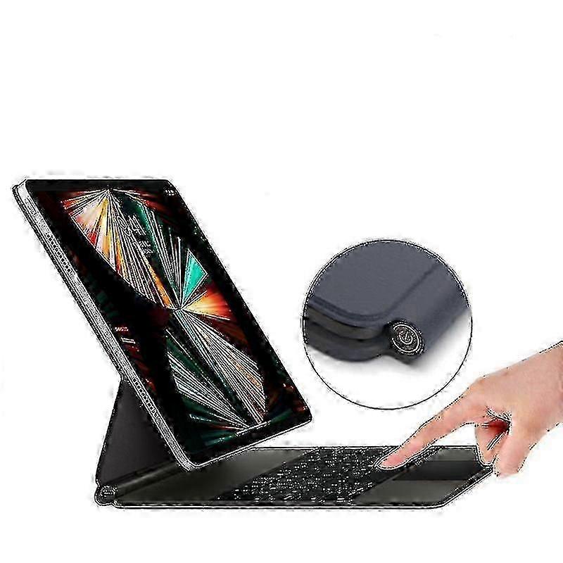 Para iPad Magic Keyboard de 12,9/11 polegadas com trackpad multitoque e conexão Bluetooth para modelos Pro e Air
