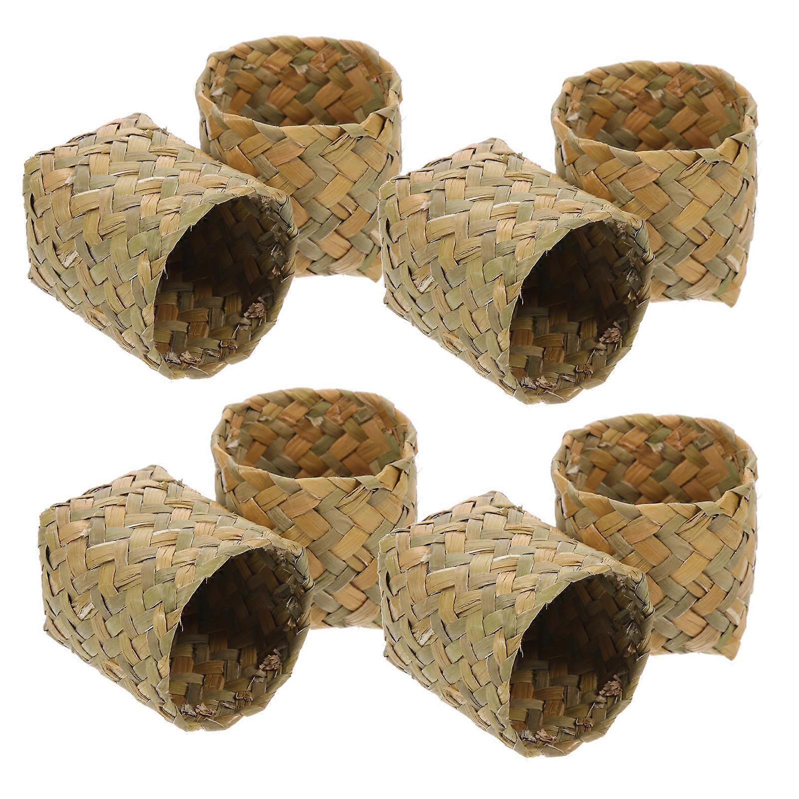 10Pcs Exquisite Wedding Candy Case Gift Container Storage Box (Natural Color)