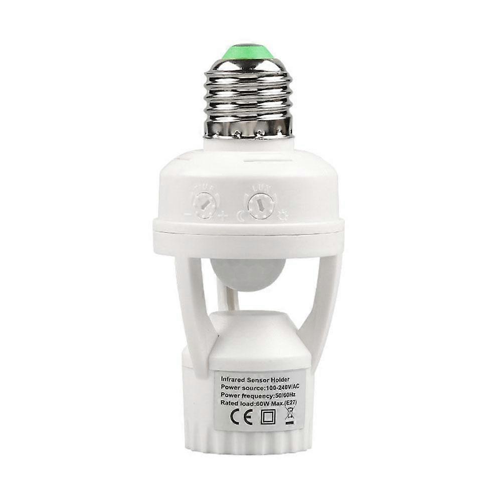 E27 PIR Motion Sensor lamps holder 100-240V Detector Base Light Switch With Light Control Smart Bulb Socket Adapter