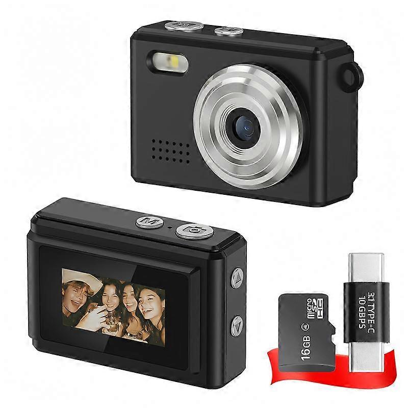 Mini Keychain Digital Camera �C Y2K Pocket-Size Camera 1080P HD with 1MP Lens, Flash & 0.96" Screen, 32G Card & Charging Cable Included, Retr