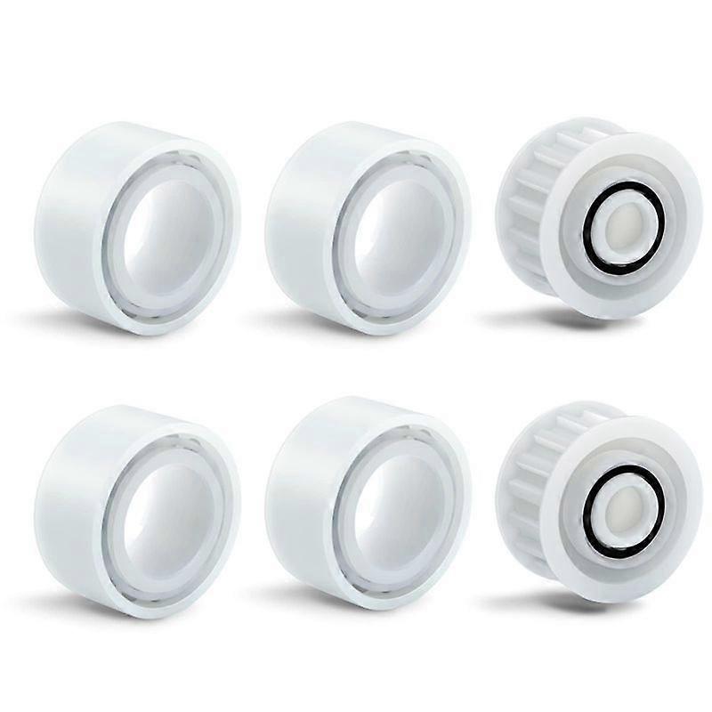 Upgrade 4 Pack Guide Wheels with 2 Pulley Gears