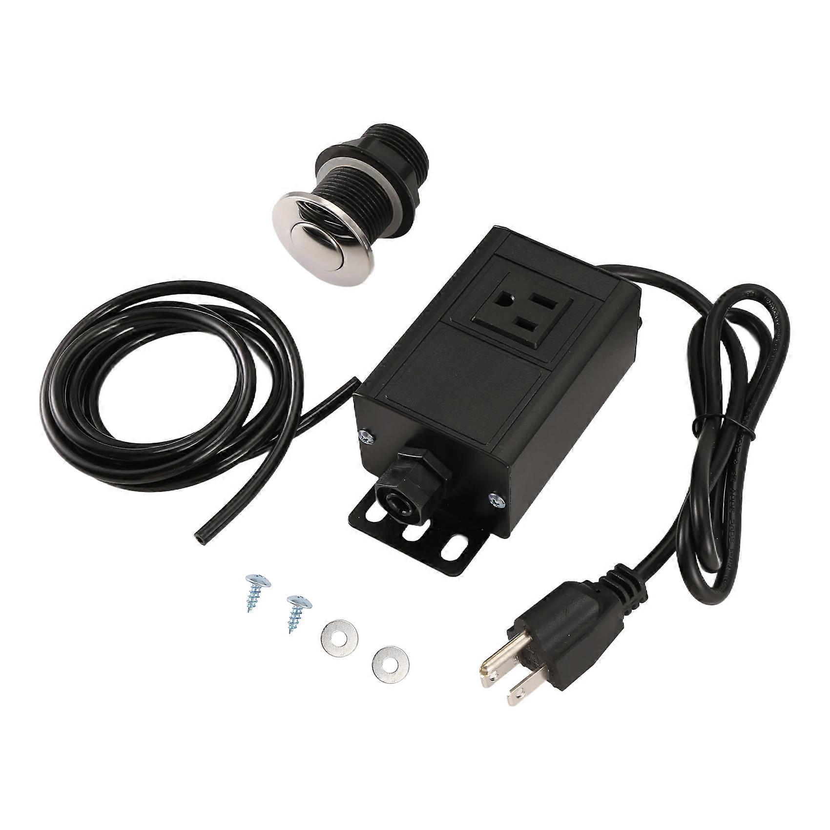 Garbage Disposal Air Switch Kit, Garbage Disposal Button, Garbage Disposal Switch Button, Waste Disposer On/Off US Plug
