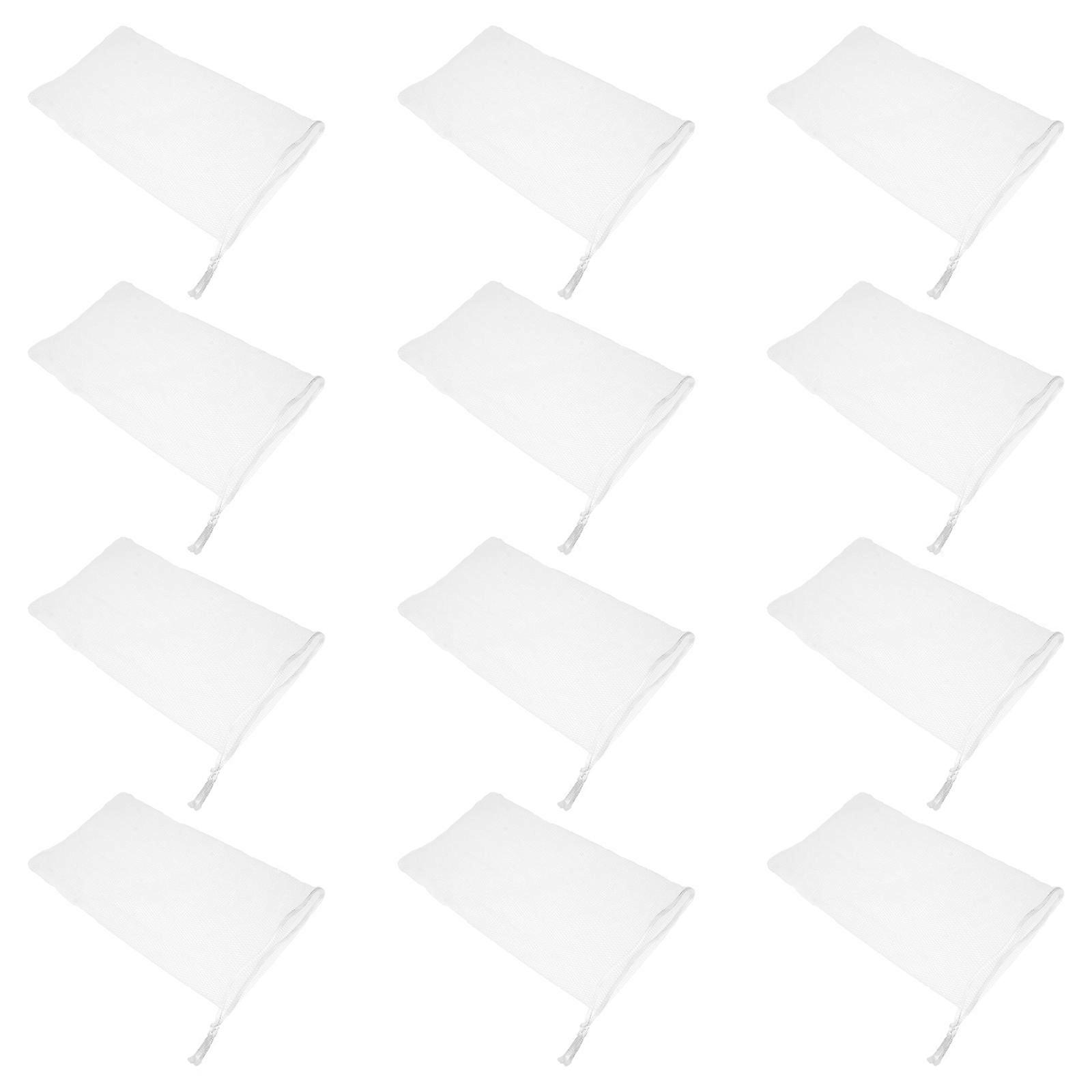 Soap Foaming Net for Exfoliating and Saving Soap 24Pcs White Bag