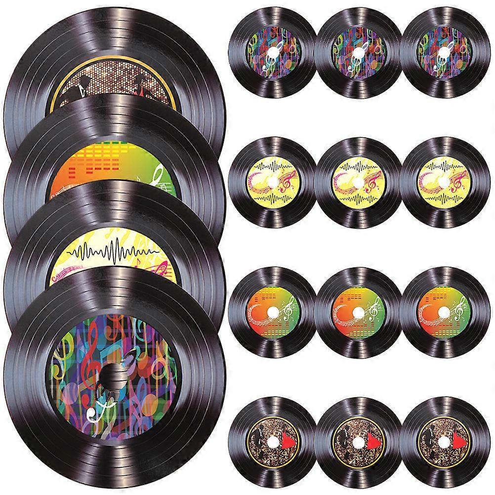 Record Wall Decor Vinyl Records for 32Pcs Retro Style Decoration
