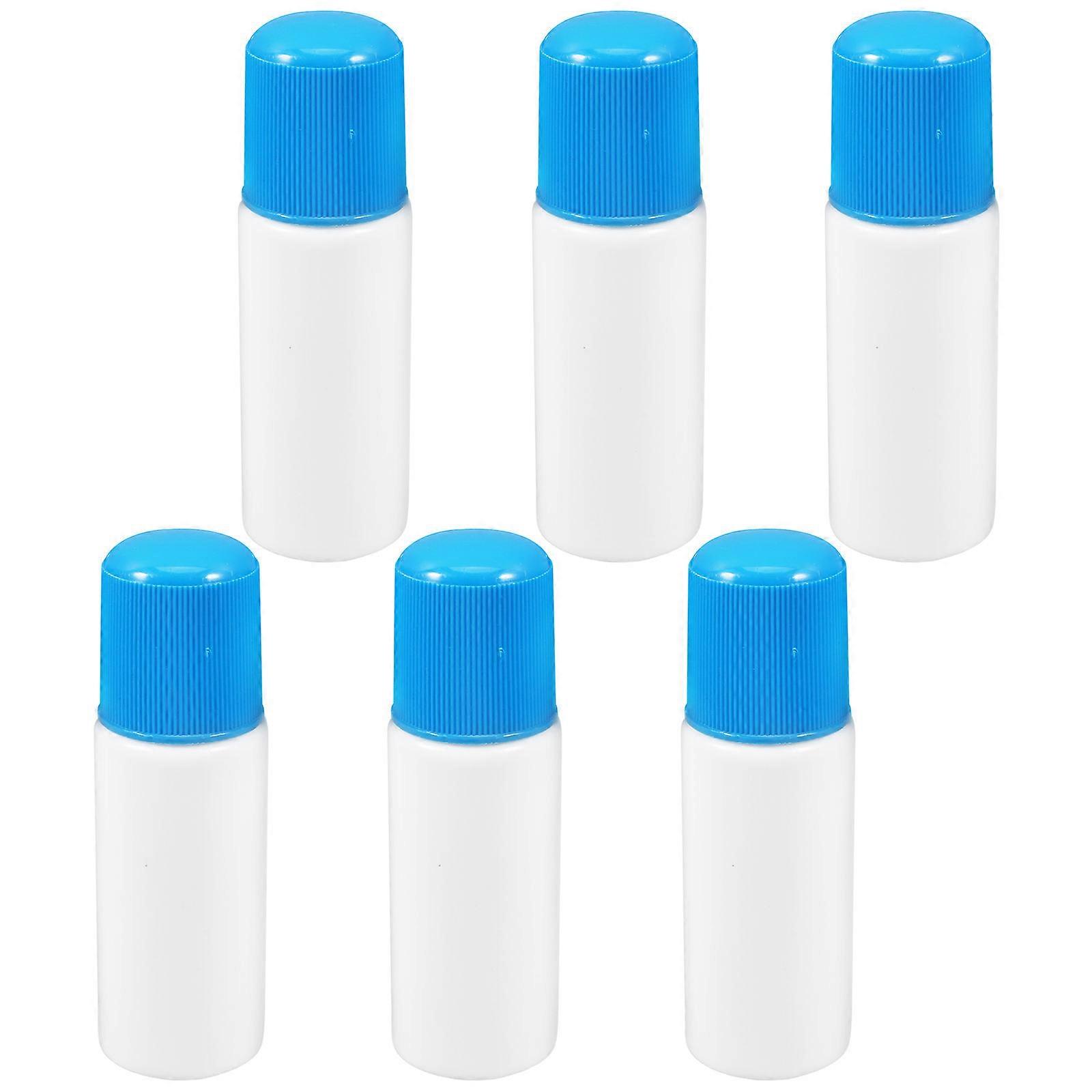 Reusable Plastic Sponge Applicator Bottles for Cosmetic Use 6Pcs Set