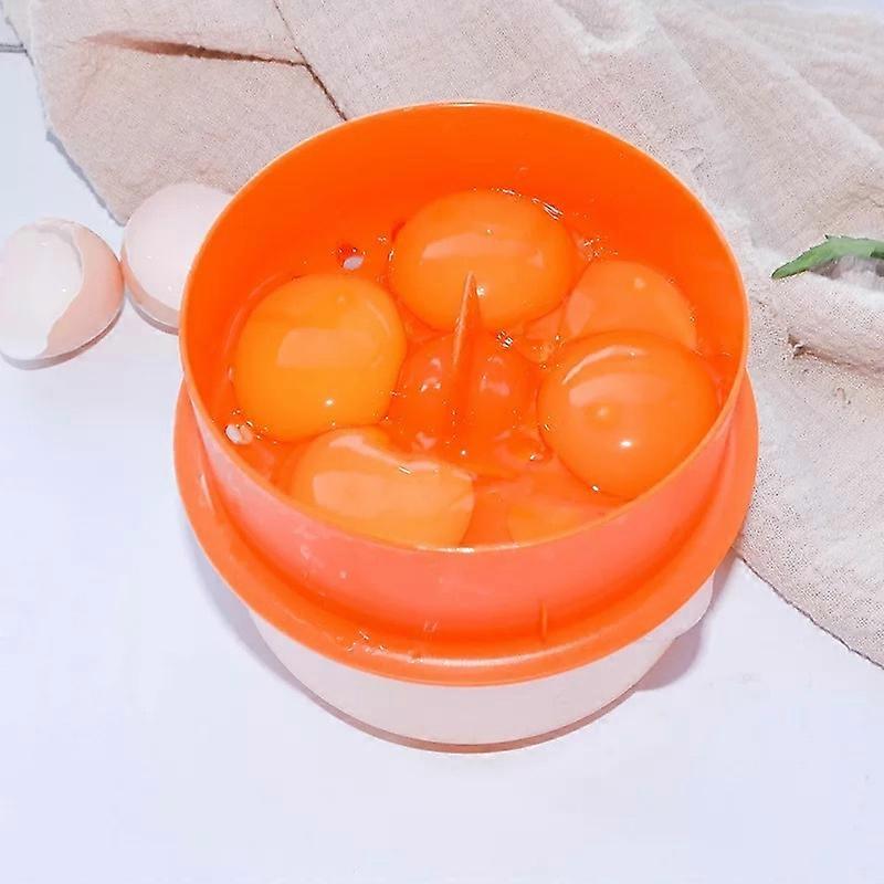 2 pcs Egg White Separator Ceramic Egg Separator Yolk Filter Yolk Separator Egg White Separator Egg White Separator Filter (Orange)-10945