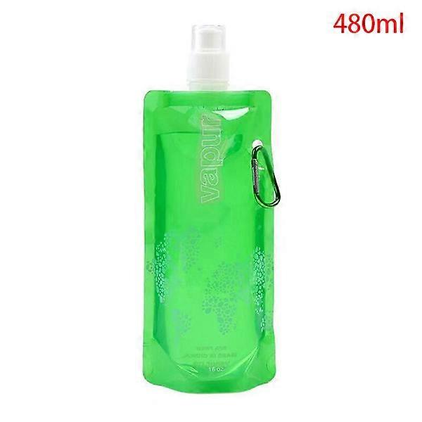 350ml/480ml Portable Ultralight Foldable Water Bag Blue